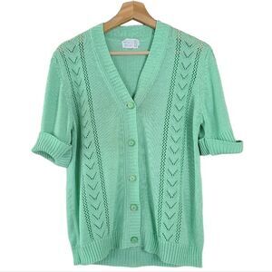 The May Co. Vintage Jade Green Cardigan